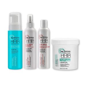 Nutress Hair Care Bundle (Total Count of 4) - Moisturizing Protein Pack